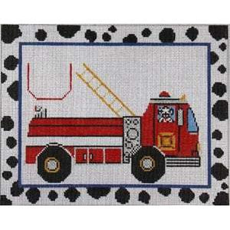 Fire Truck Tooth Fairy Pillow Canvas - KC Needlepoint