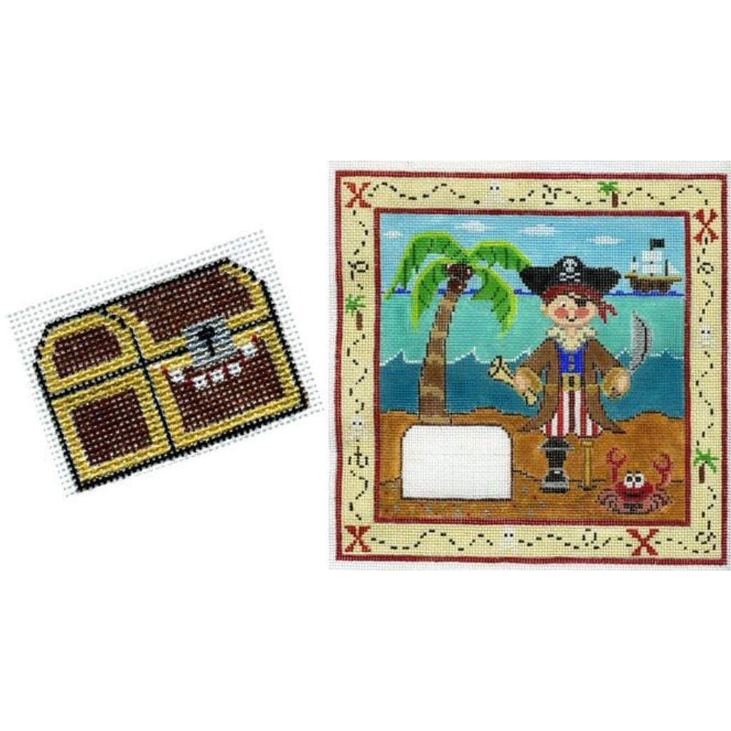 Pirate Tooth Fairy Pillow Canvas - KC Needlepoint