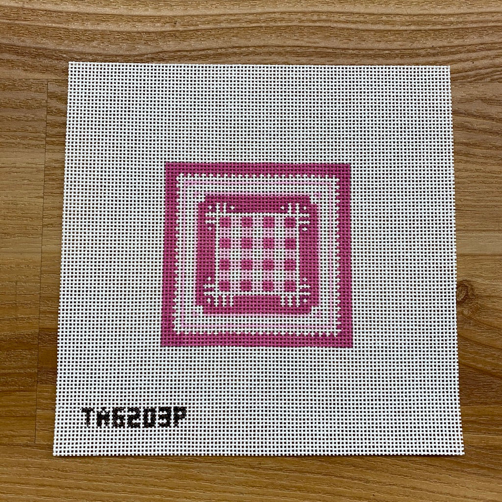 Monogram Square Canvas - needlepoint