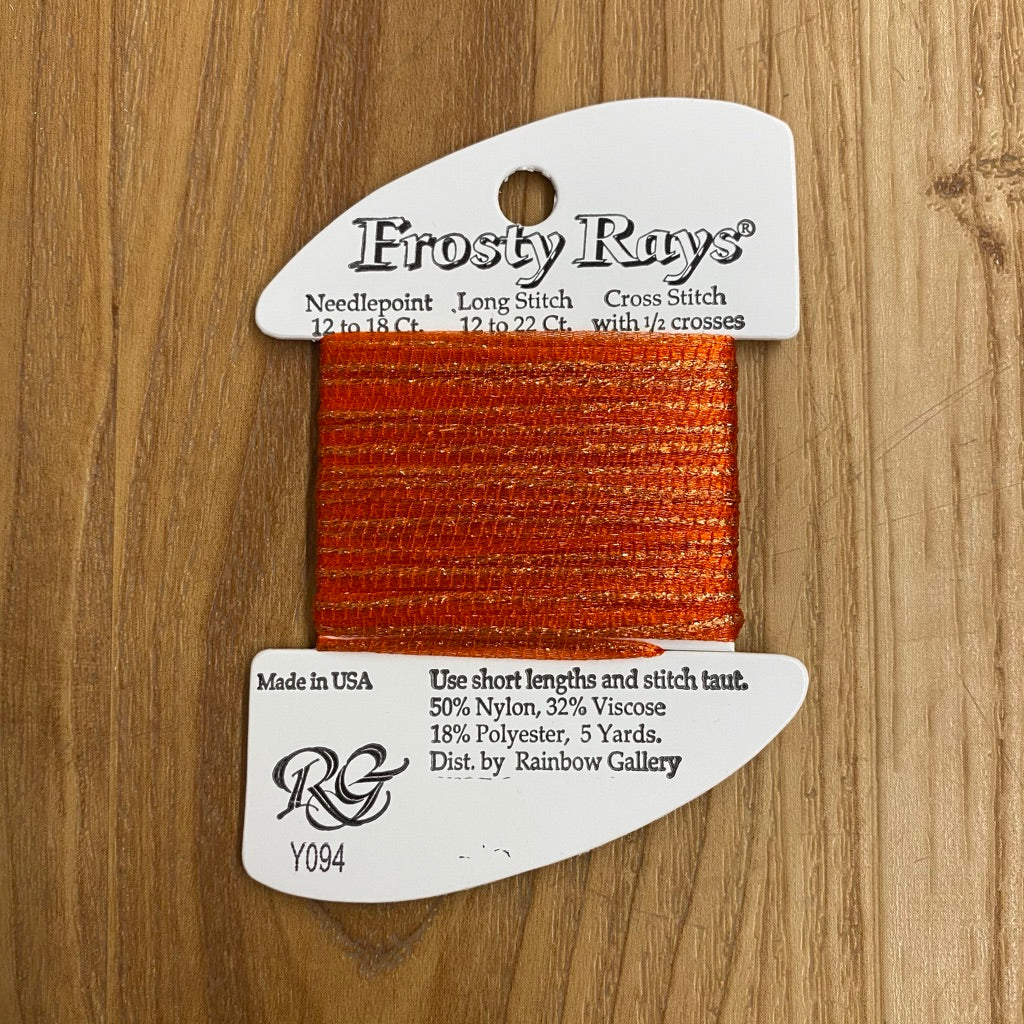 Frosty Rays Y094 Medium Orange - KC Needlepoint