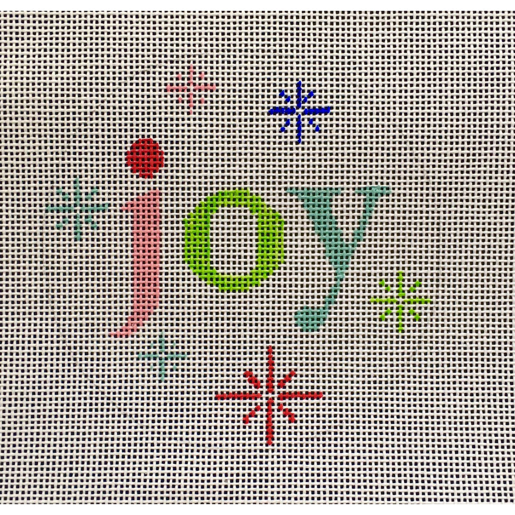 Joy Round Canvas - KC Needlepoint