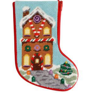 Gingerbread House Mini Sock Kit - KC Needlepoint
