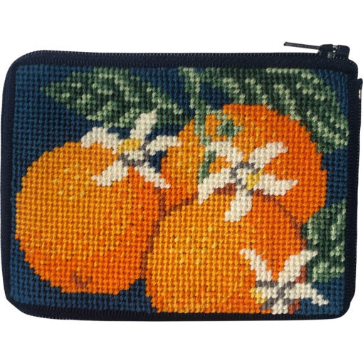Oranges Coin Purse Kit - KC Needlepoint