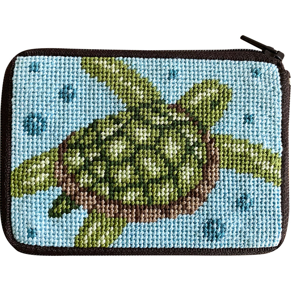 Sea Turtle Coin Purse Kit - KC Needlepoint
