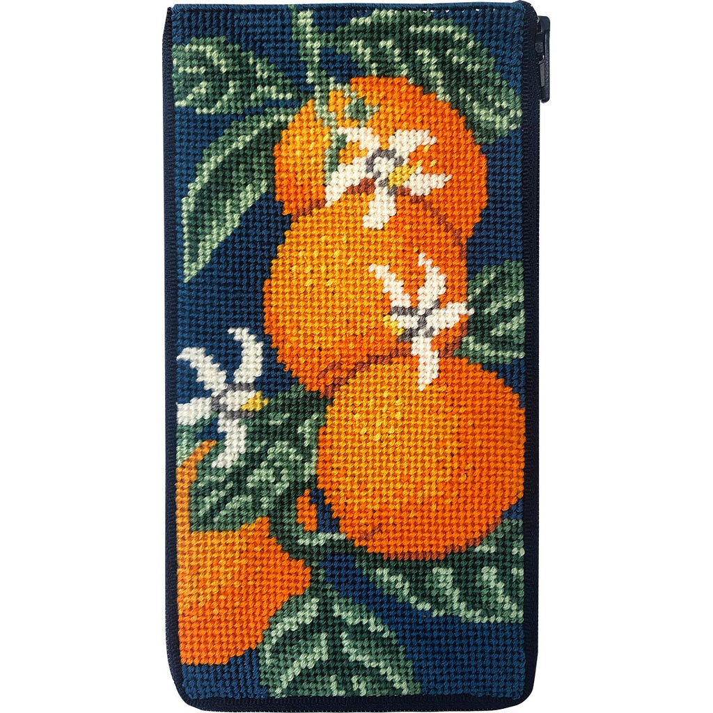 Oranges Eyeglass Case Kit - KC Needlepoint