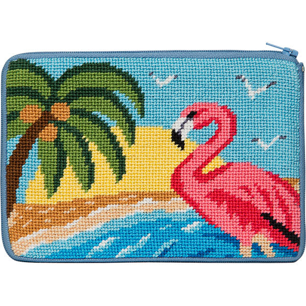 Flamingo Purse Kit - KC Needlepoint