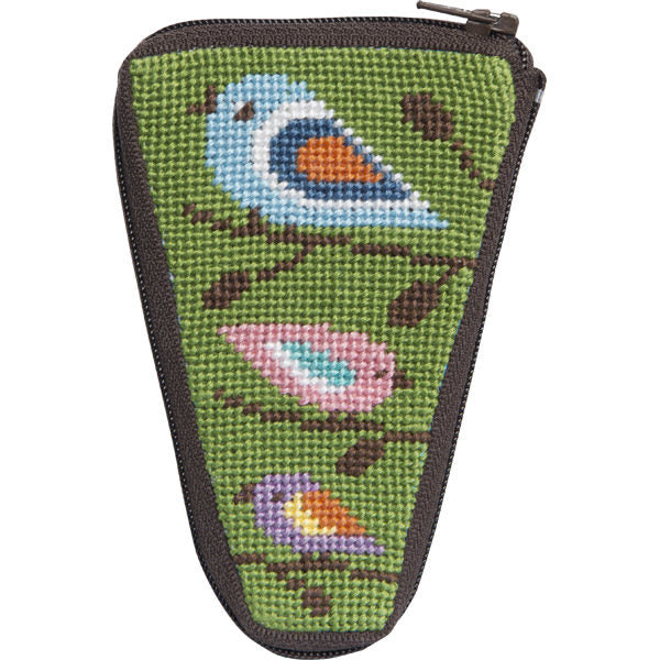 Birds of Color Scissors Case Kit - KC Needlepoint