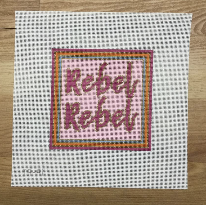 Rebel Rebel Needlepoint Canvas - KC Needlepoint