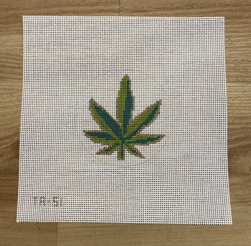 Don't Panic - Pot Leaf Canvas - KC Needlepoint