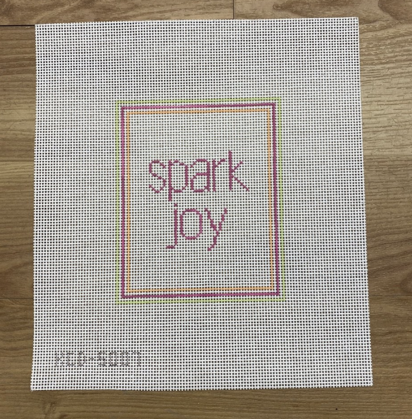 Spark Joy Needlepoint Canvas - KC Needlepoint