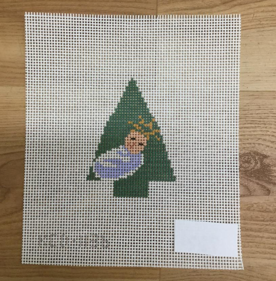 Baby Jesus Tree Canvas - needlepoint