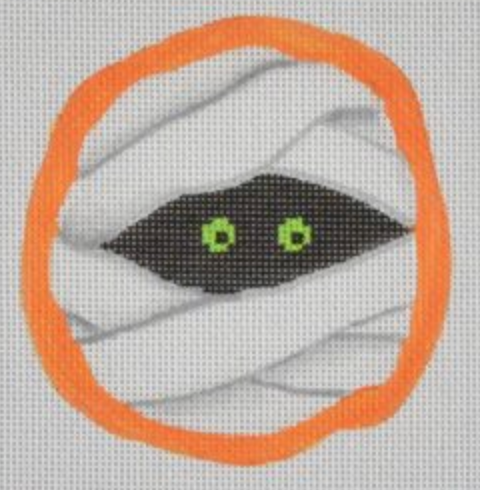 Green Eyed Mummy Canvas - KC Needlepoint