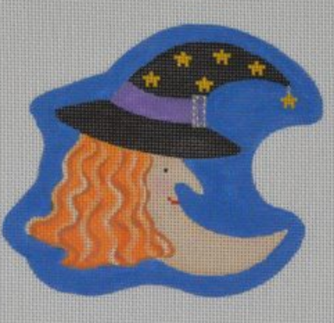 Moon Witch Canvas - KC Needlepoint