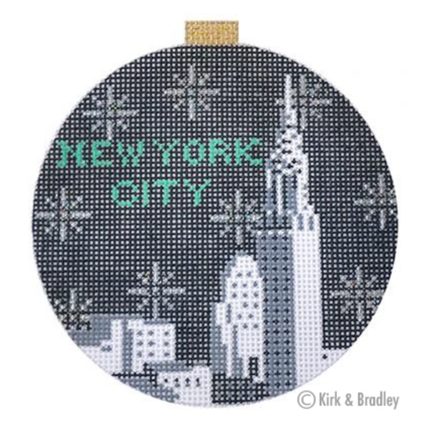 New York City Bauble Needlepoint Canvas - needlepoint