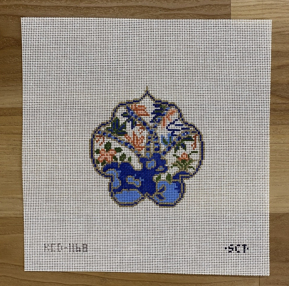 Bamboo Ornament Canvas - needlepoint