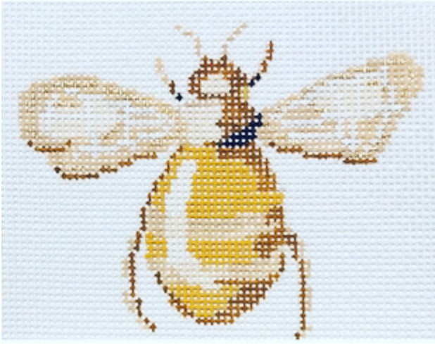 Yellow Bee Scarab Canvas - KC Needlepoint
