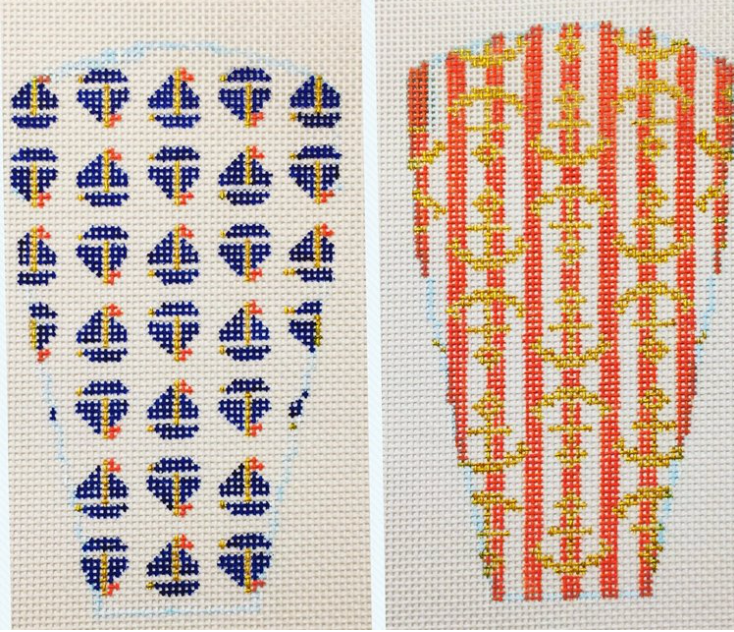 Nautical Scissor Case Canvas - KC Needlepoint