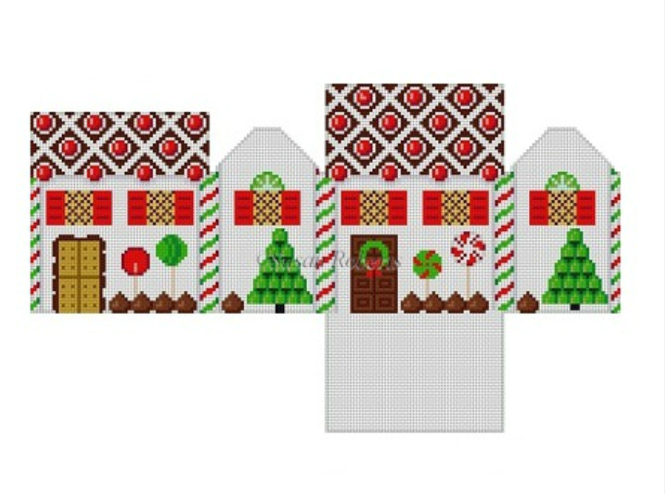 Black Forest 3D Gingerbread House Canvas - KC Needlepoint
