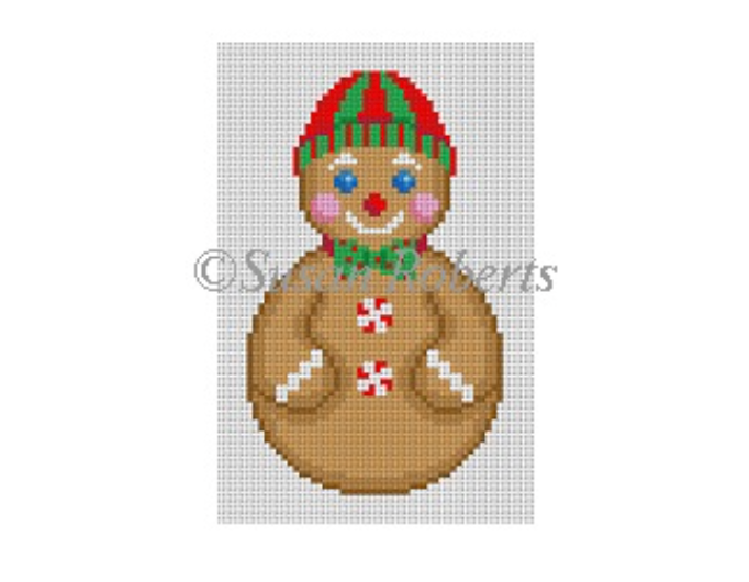 Roly Poly Gingerbread Canvas - KC Needlepoint