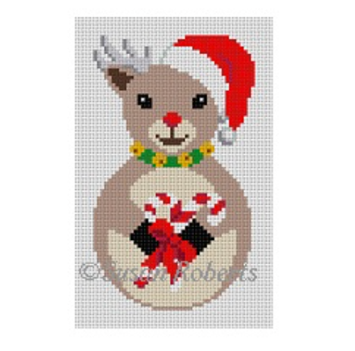 Roly Poly Rudolph Canvas - KC Needlepoint