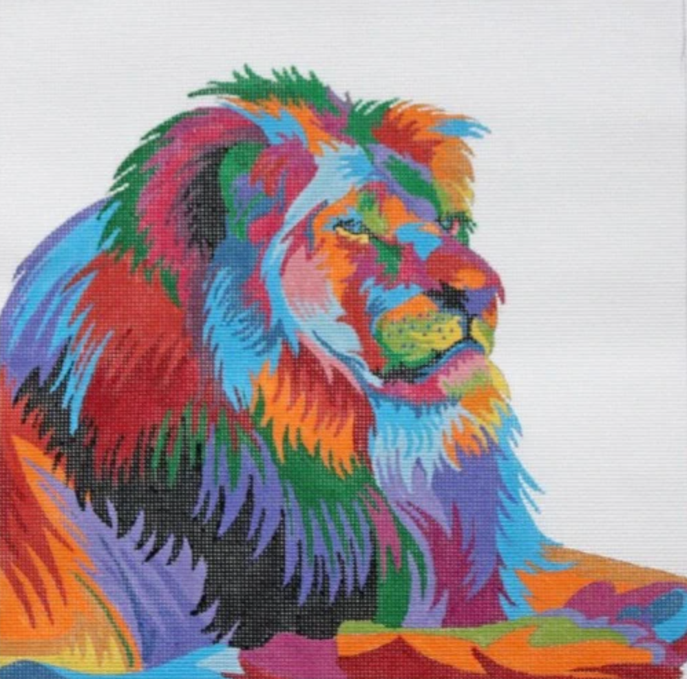 Simba the Lion Canvas - KC Needlepoint