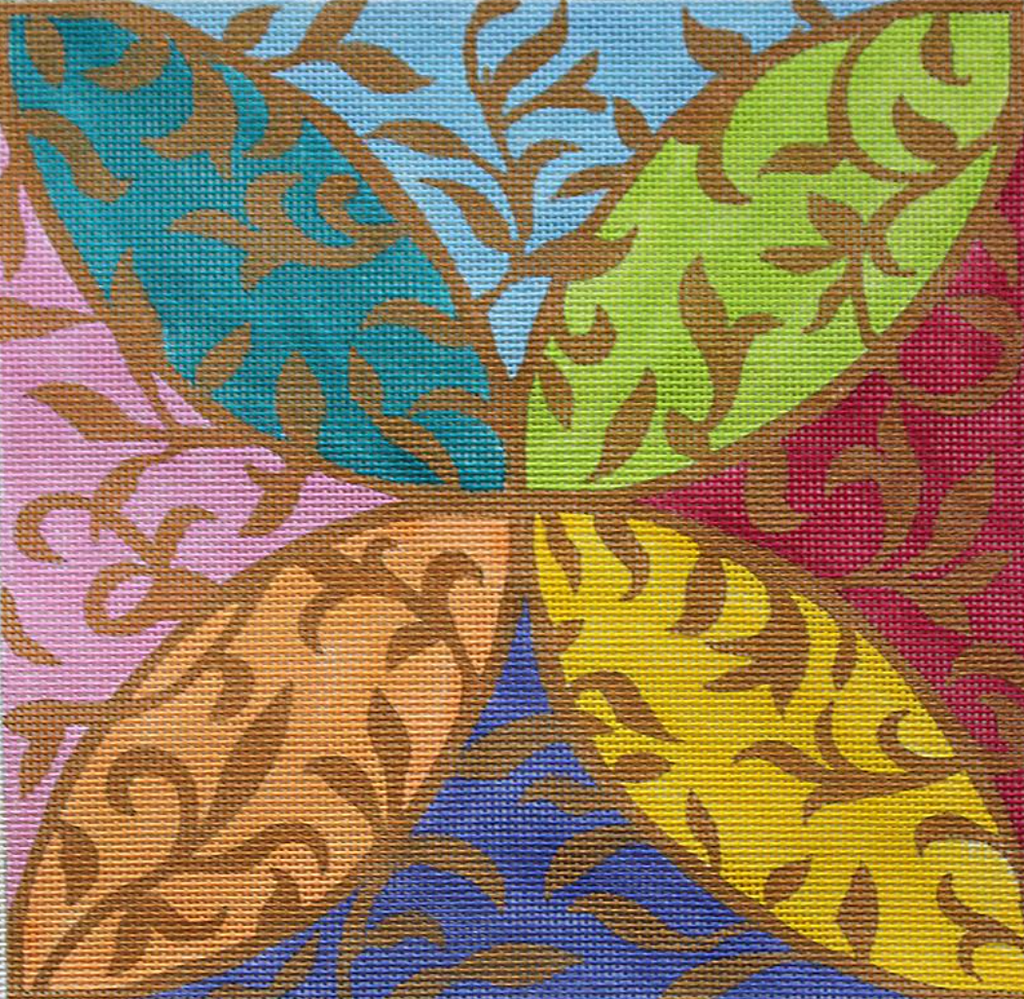 Leafy Arabesque Canvas - KC Needlepoint