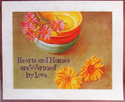 Hearts and Homes Canvas - KC Needlepoint