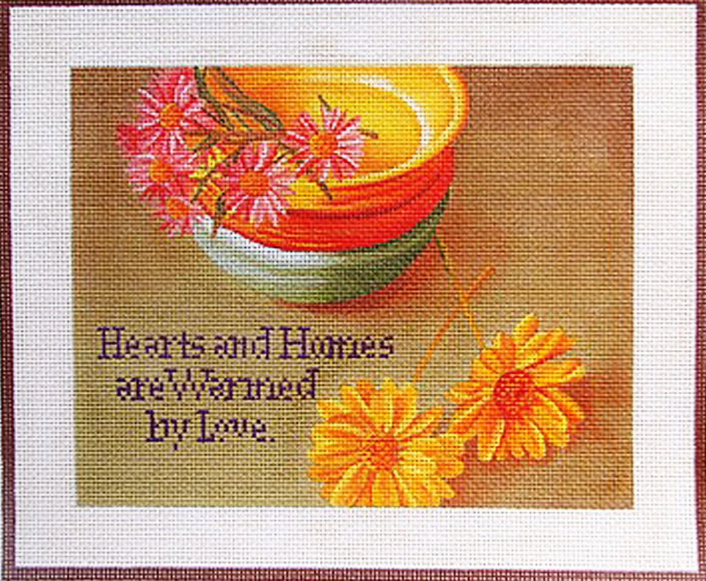 Hearts and Homes Canvas - KC Needlepoint