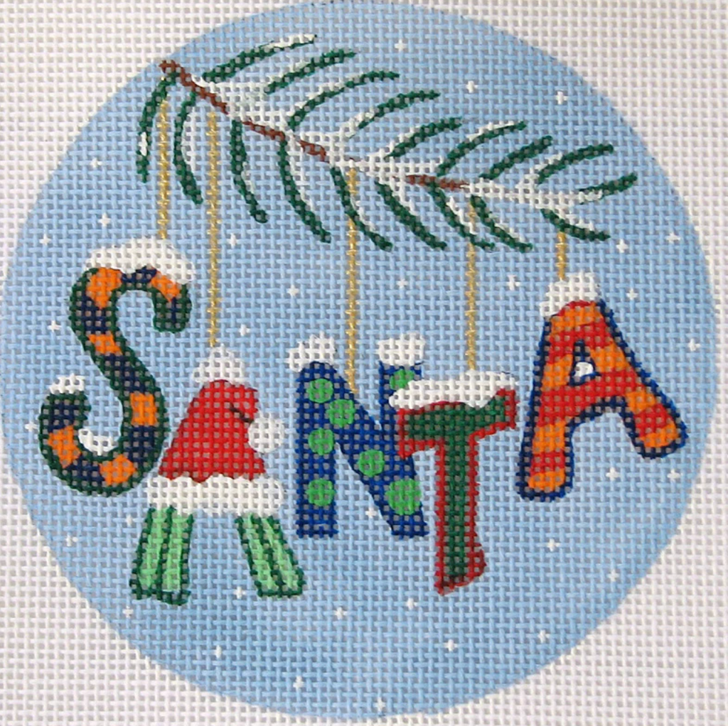 Christmas Santa Canvas - KC Needlepoint