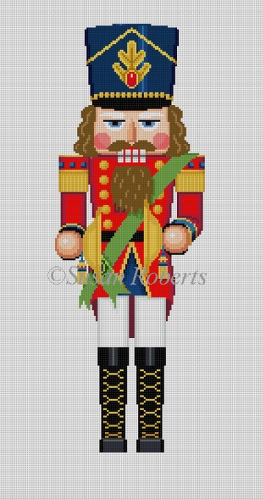 Nutcracker with Cymbals Canvas - KC Needlepoint