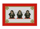 Hear See Speak No Evil Canvas - KC Needlepoint