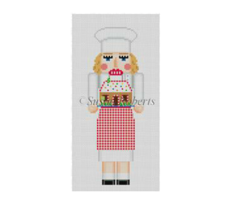Lady Chef Nutcracker Canvas - KC Needlepoint