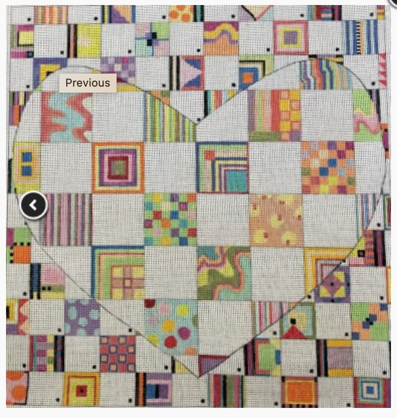 Big Heart Canvas - KC Needlepoint