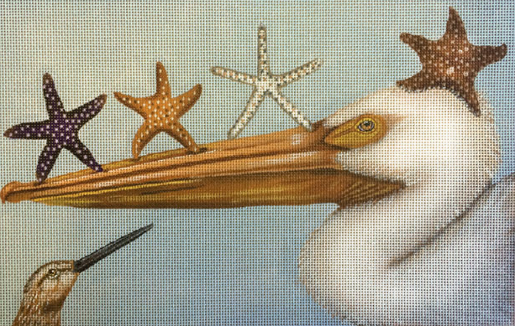 Star Gazer Needlepoint Canvas - KC Needlepoint