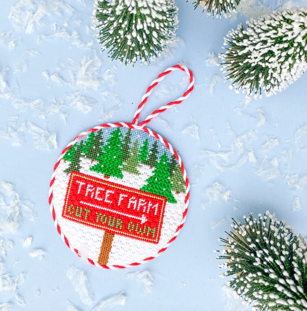 Christmas Tree Farm Canvas - KC Needlepoint