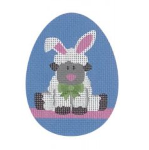 Bunny Lamb Egg Canvas - KC Needlepoint