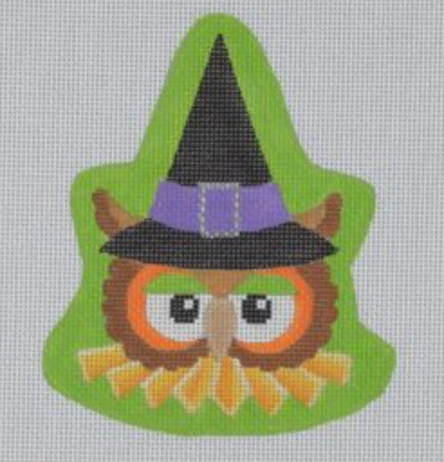 Owl Witch Canvas - KC Needlepoint