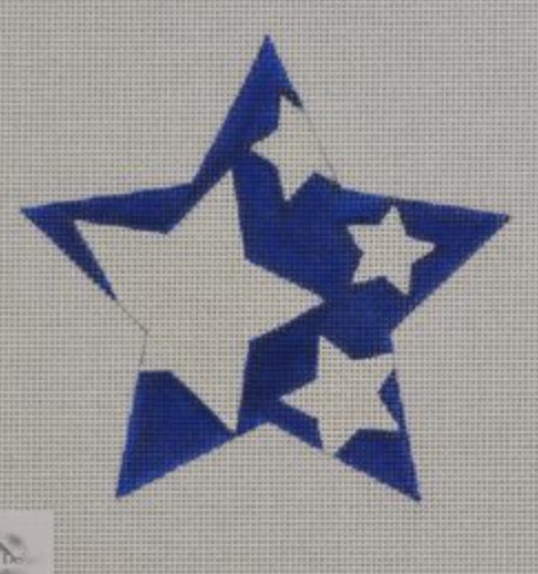 Stars Star Canvas - KC Needlepoint