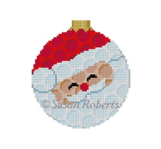 Santa's Wink Needlepoint Ornament Kit