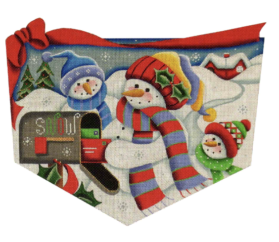 Christmas Letters Stocking Topper - KC Needlepoint