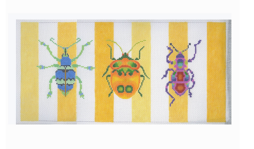 Bug Stripe Canvas - KC Needlepoint