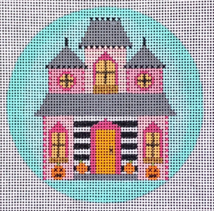 Pretty Spooky Witch's House Canvas - KC Needlepoint