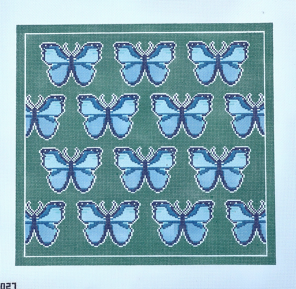 Blue Morfo Butterfly Kit - KC Needlepoint