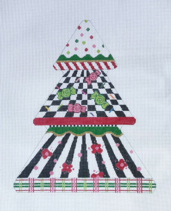 Holiday Tree Canvas - KC Needlepoint