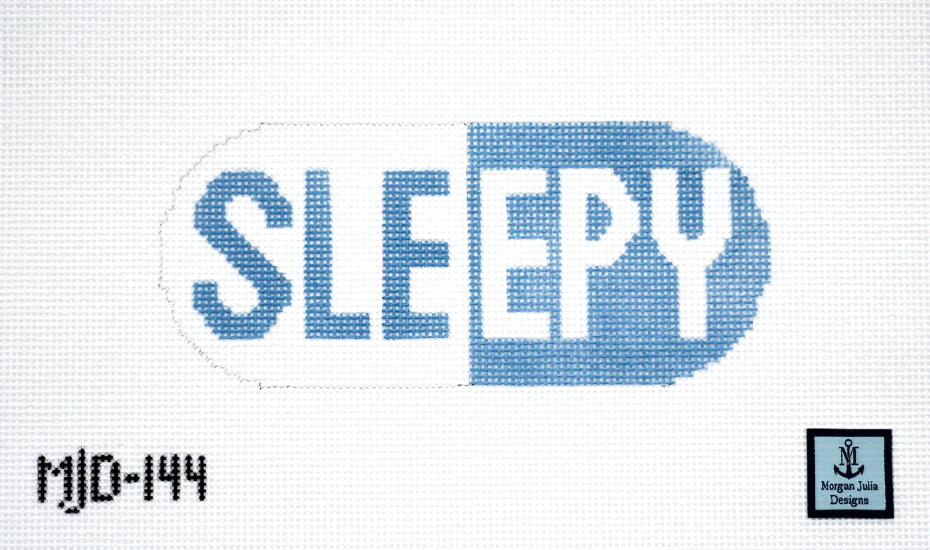 Sleepy Pill Canvas - KC Needlepoint