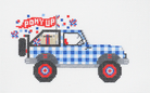 SMU Jeep Canvas - KC Needlepoint