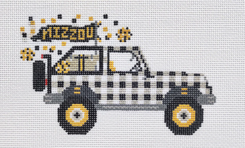 Mizzou Jeep Canvas - KC Needlepoint