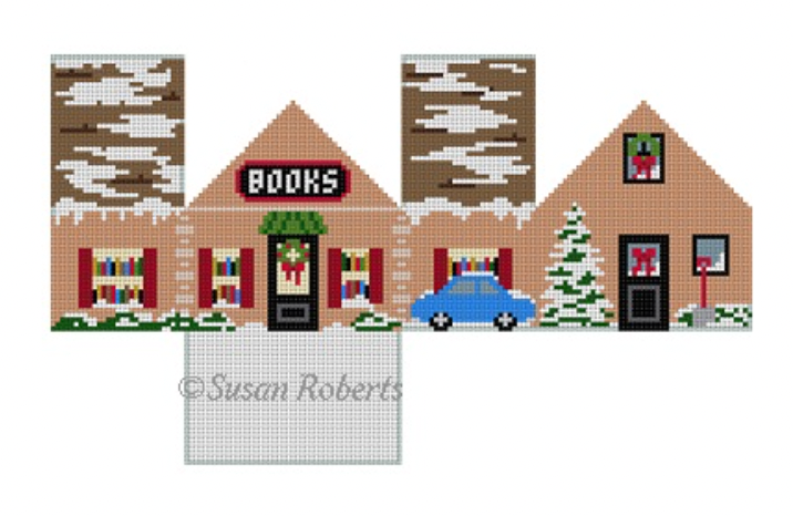 Book Shop Mini House - KC Needlepoint