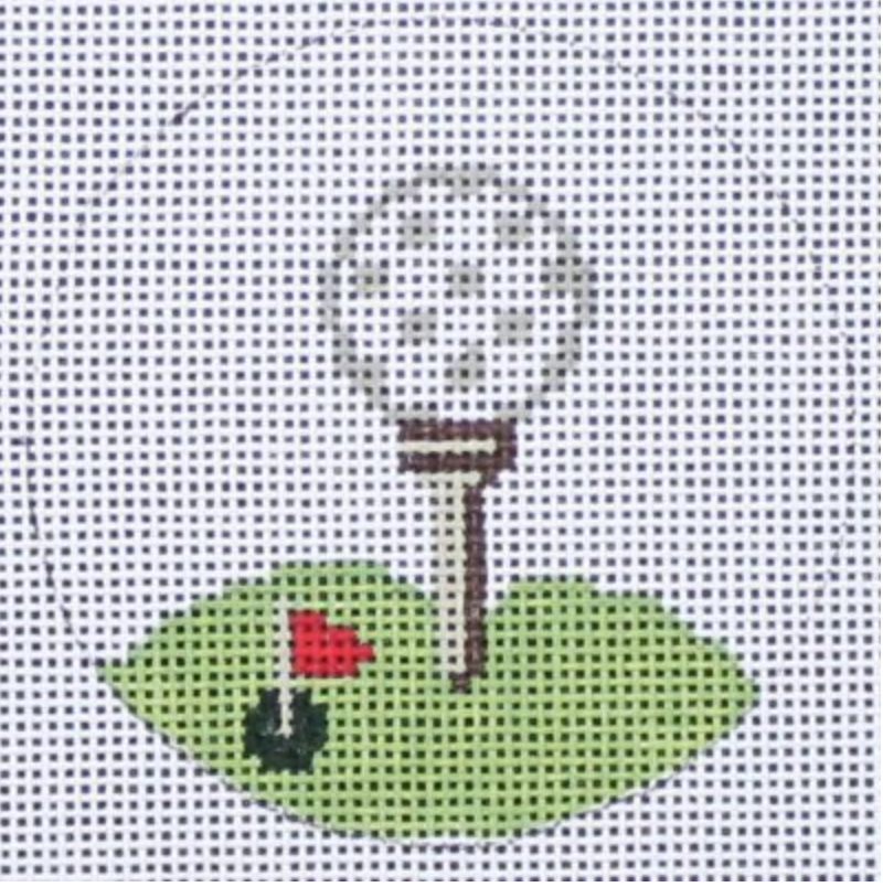 Golf Ornament Canvas - KC Needlepoint