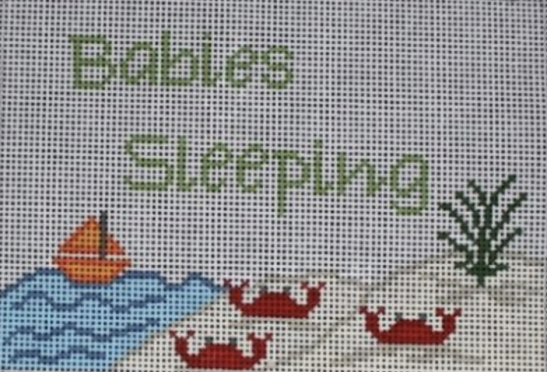 Seaside Baby Sleeping Canvas - KC Needlepoint